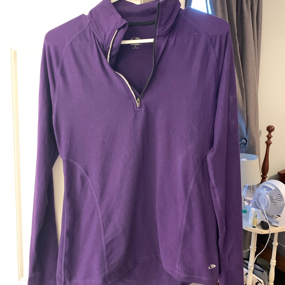 3/4 zip purple, pull over!
